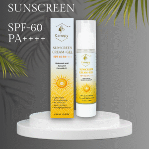 Sunscreen - SPF 60 PA++++ [ Aqua Sunscreen Cream + Gel | Water Resistant | UVA/B protection | No White Cast ] (60 ml)